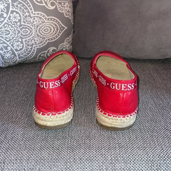 Guess Red Pleather Slip-On Espadrilles 🍒 - Picture 3 of 6